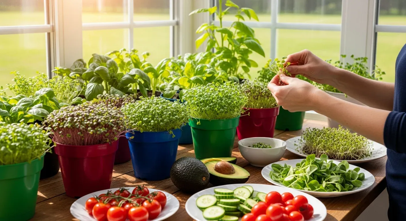 How to grow microgreens indoors for fresh salads year-round?